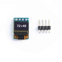 0.42 inch OLED Module, 72x40 Dots, IIC Interface, 4 Pins Module