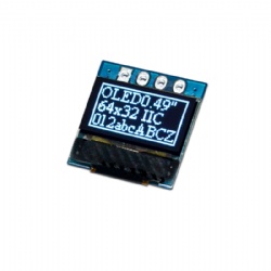 0.49 inch OLED Module, 64x32 Dots, SSD1315, IIC Interface